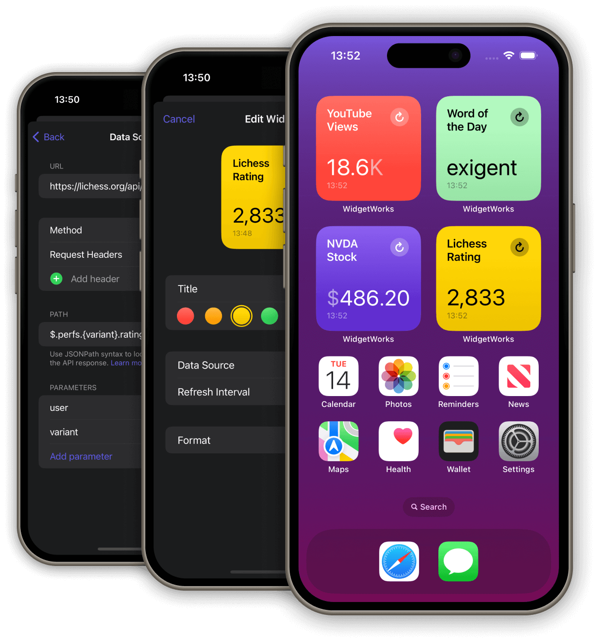 WidgetWorks App Screenshots